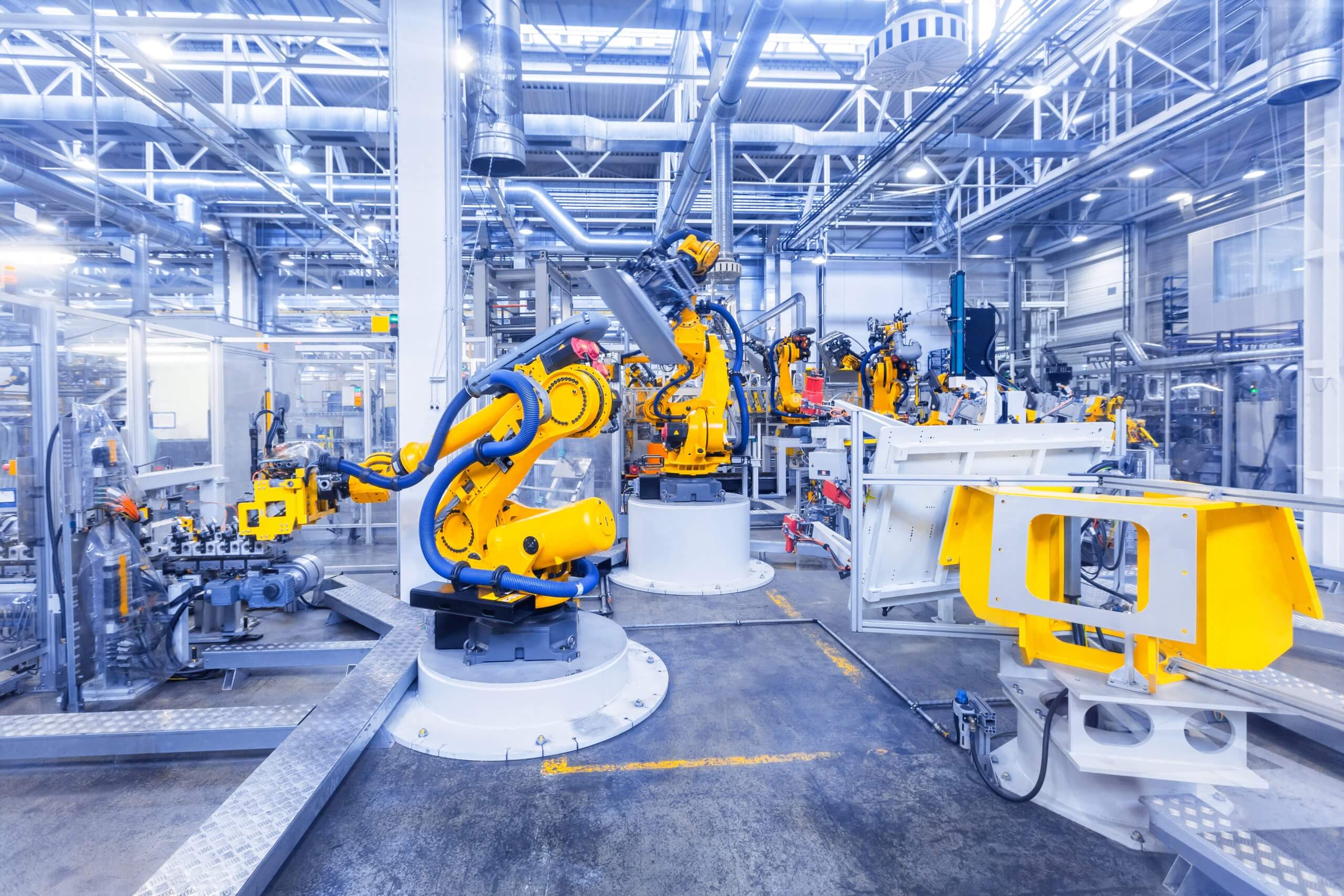 robots in a car plant